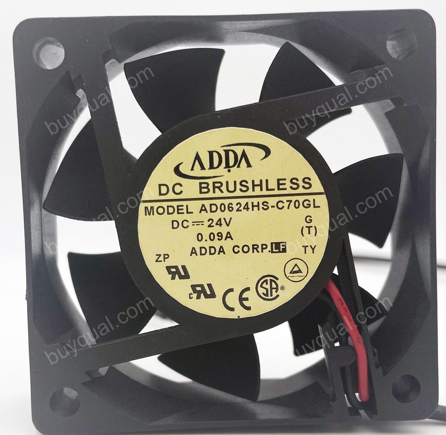 ADDA AD0624HS-C70GL 24V 0.09A 2wires Cooling Fan ADDA AD0624HS-C70GL 24V 0.09A 2wires Cooling Fan